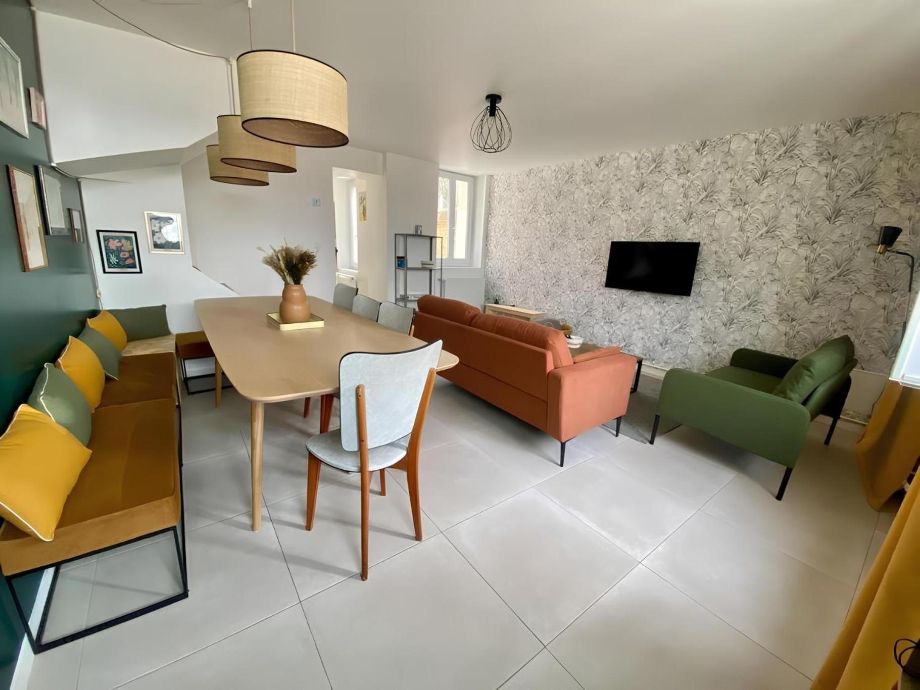 Maison Familiale Avec Exterieur Menage Et Linges Inclus Rouen Zewnętrze zdjęcie